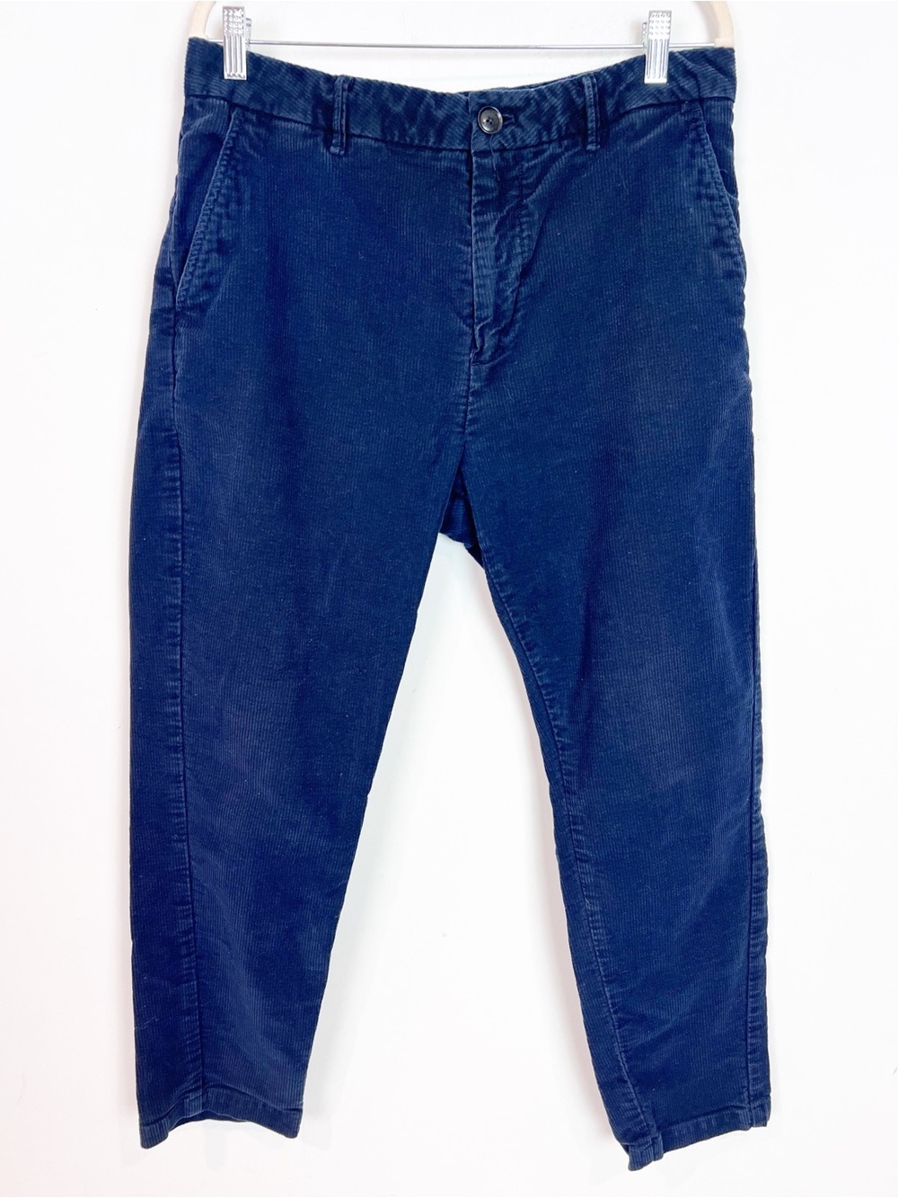 SCOTCH & SODA NAVY BLUE CORDUROY FLAT FRONT PANTS MENS SZ 32x32